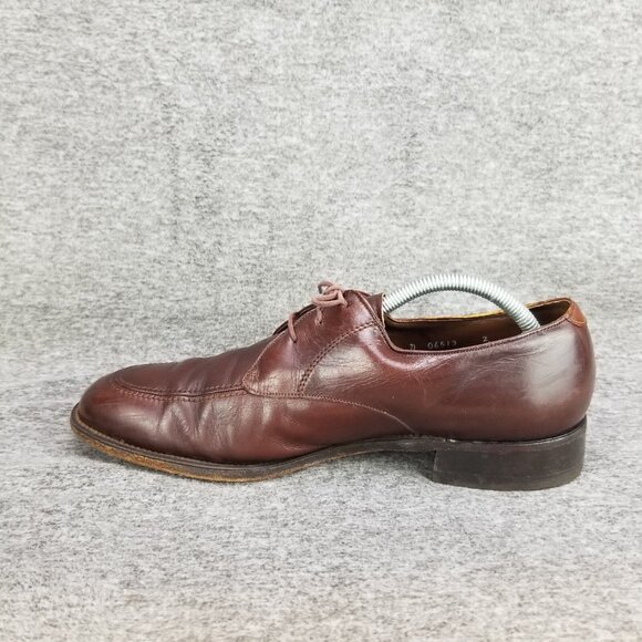 ✅ Men\'s 10D VTG Squires Brown Leather Oxfords Casual Professional Work Shoes USA